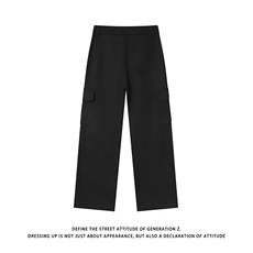 白底-褶皱伞兵工装裤子男春秋休闲长裤8073-P45，男装工装外套，电商B380（原B361）