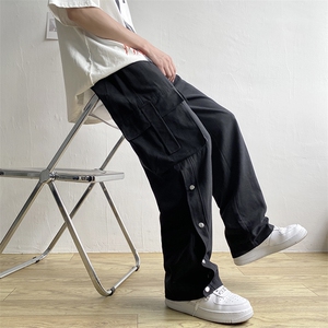 韩版潮流机能宽松百搭休闲裤男春夏ins潮牌直筒工装裤 K3461-P38图片