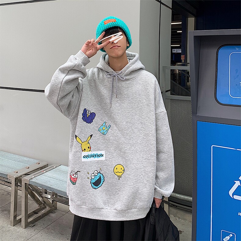A040-WY2079-P40连帽卫衣男加肥加大码胖子棒球服外套,男装卫衣,电商A040
