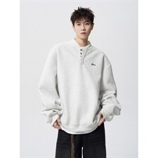 美式2026年春秋新款半纽扣卫衣男潮牌圆领宽松上衣chic港风卫衣男,男装卫衣,星座715-4, 美式2026年春秋新款半纽扣卫衣男潮牌圆领宽松上衣chic港风卫衣男,男装卫衣,星座715-4,