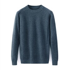 M88619限价298元男士冬季长袖圆领纯羊毛针织衫休闲P180，男装针织衫/毛衣，电商B360