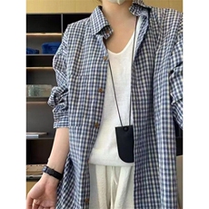 1506-1/S391/P38日系港风ins宽松衬衣男生夏季潮流百搭休闲外套，男装衬衫，星座1506-1