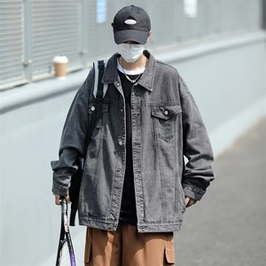 春秋港风复古高街牛仔衣日系Cityboy工装牛仔外套夹克 W5647-P65图片