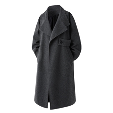 原创毛呢大衣男中长款风衣男长款大码男F729款P125立体3DD，男装风衣，星座401