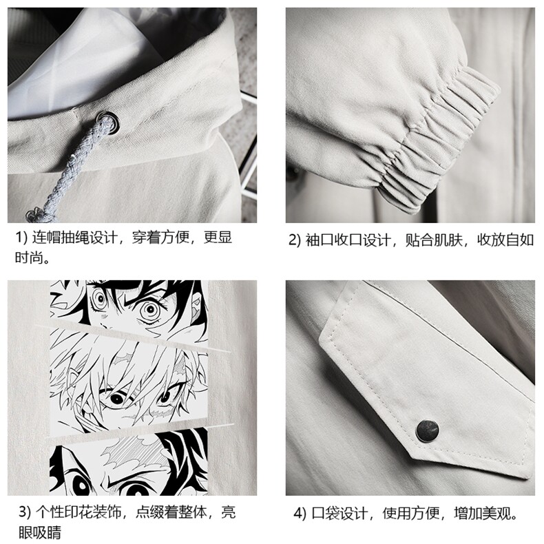 JK41176-P85加棉款-P115纯棉连帽夹克男士大码工装夹克男网格,男装夹克,电商A040A
