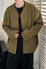 现货-秋季时尚鹿皮绒外套男宽松休闲外套夹克A351-AJ25112-P110，男装夹克，电商A351