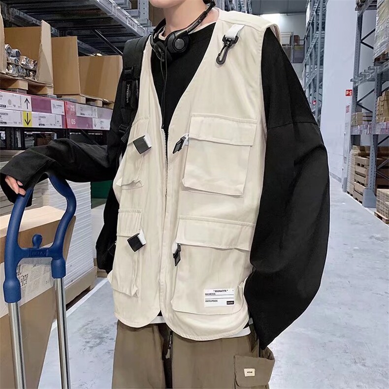 街头嘻哈机能风工装马甲男高街战术坎肩背心W512P35,男装背心/马甲,星座1116-2