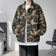 8XL-M户外工装夹克特大码新款百搭男迷彩长袖夹克外套JK1311P68，男装夹克，电商D206-1