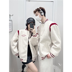 （数据款）美式字母刺绣棒球服潮牌情侣夹克外套1015-JK113-P125，男装夹克，四季星座1015