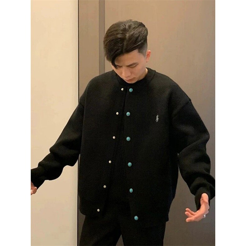 网图现货800克CQ812-特P55男士休闲圆领毛衣外套针织衫开衫夹克，男装针织衫/毛衣，电商D310B