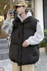 冬季情侣款港风棉马甲男士加厚立领棉背心潮流外套男潮MJ103-P85，男装背心/马甲，电商B295