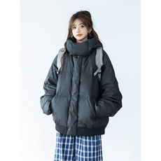 W10933-P108网图现货棉衣美式复古连帽棉服冬季加厚保暖面包服，男装棉衣，星座1608