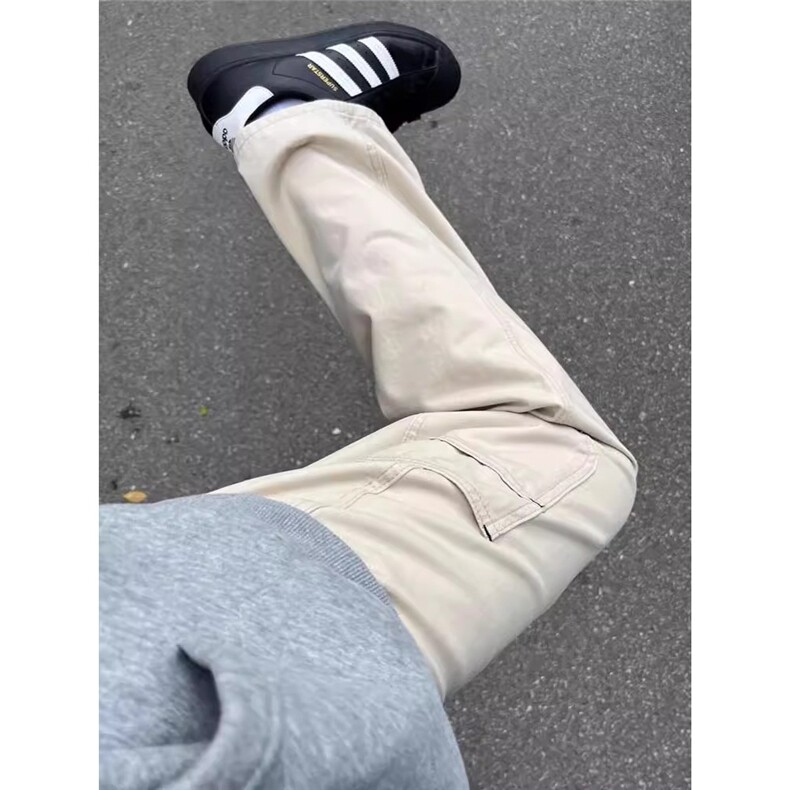 美式vibe伐木裤男女高级感裤子直筒宽松休闲工装裤MM780P40,男装工装外套,星座1013-5