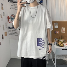 1图案已注册港风日系情侣大码M-5XL风短袖T恤7006特P18控39，男装T恤，星座226-2