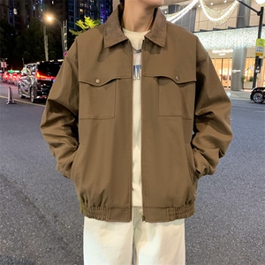 2026春款老钱风高品质纯棉拼色衬衫领夹克DSA157B-J2606-特P75图片