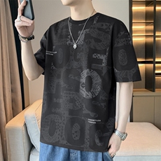 7A抗菌夏季大码潮流时尚动漫印花男士短袖，男装T恤，星座1107-1