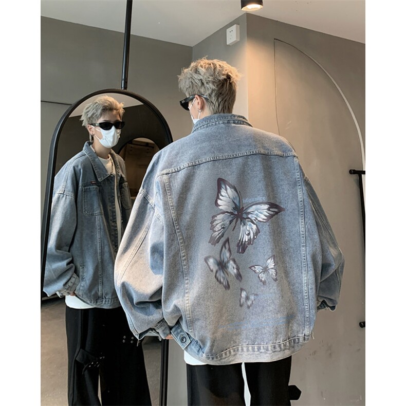 美式高街ins潮流牛仔外套大码宽松百搭工装牛仔衣男潮NZ2584-P88,男装工装外套,电商B295