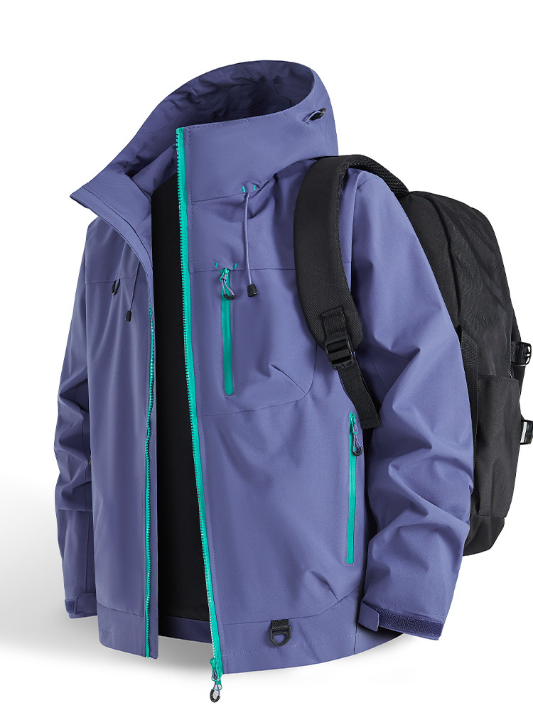 冲锋衣2025新款春秋季户外防风防水登山服外套女A436-25015-P52,男装夹克,电商A436