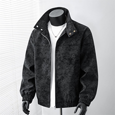 2026春季新款得物品质休闲皮夹克飞行服皮衣男防外套730-P58，男装夹克，星座1402-2