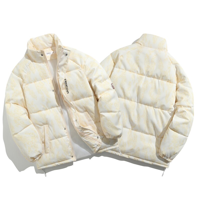 立领棉衣男女印花棉服新款冬装棉袄面包服外套3354-P70控108,男装棉衣,星座207