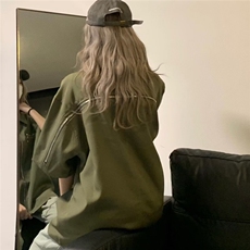 小众复古星星拉链短袖衬衫男女2025夏季新款潮牌情侣半袖休闲衬衣，男装T恤，星座506A