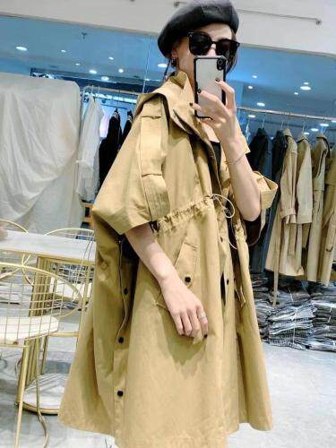 料风衣 双穿 可当披肩 可风衣穿。，女装风衣，雪莉雷拉