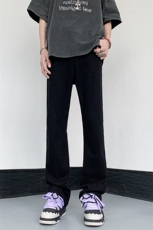 B221美式ins高街暗黑小众修身弹力休闲牛仔裤LK23010-P60控78，男装牛仔裤，电商B221