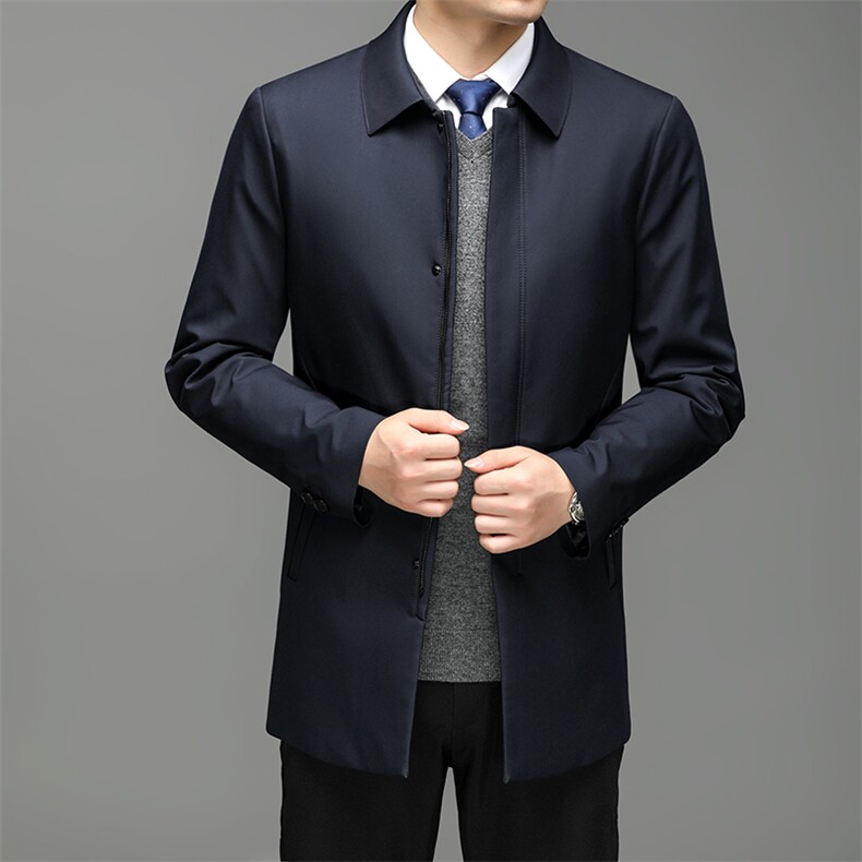 CK72069钱塘2020-2中年男士冬季厚款商务休闲百搭羽绒服P245图片