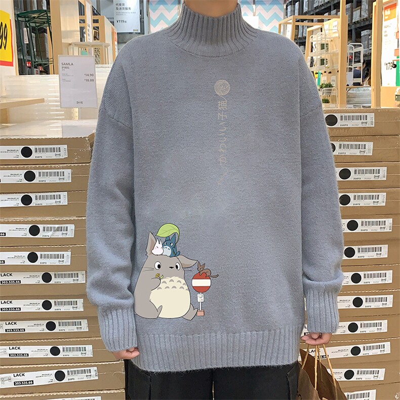 M18152-P45 加绒款-P65半高领毛衣男士大码针织衫男毛线衣男图片
