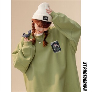 中性风 新款华棉复合高克重抖音品质 圆领卫衣 H603 P55控68,男装卫衣,电商A268