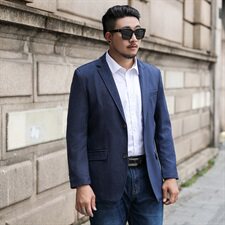 Xl-8XL春装新款男士休闲西服胖子西装上衣外套加肥大码1918款，男装西服，星座802