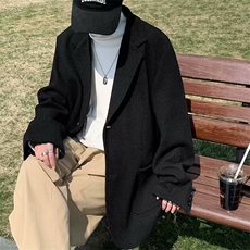 2023港风文艺长袖西装男春秋宽松潮流西服，男装西服，星座716-3