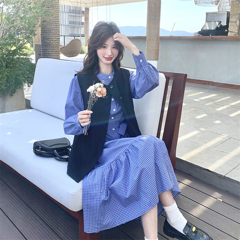 现货新款西装马甲背心连衣裙两件套25008P170K238,女装套装/套裙,2D035