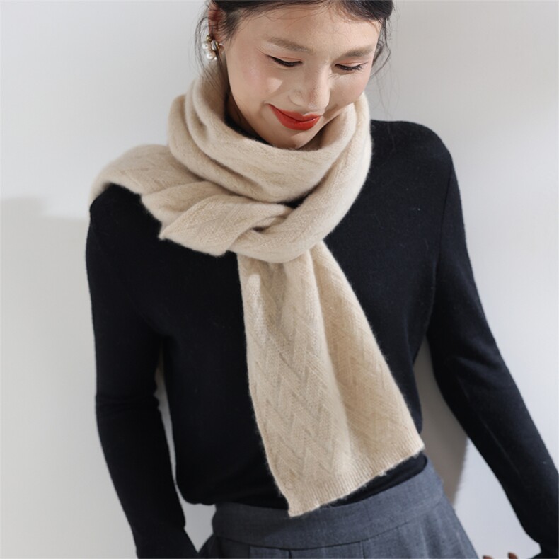 2025时尚百搭通勤休闲围巾，围巾，思琳羊绒
