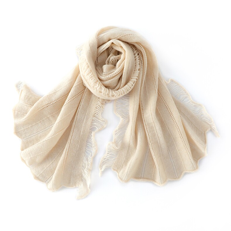 2025年秋季秋冬季秋冬季时尚百搭羊绒围巾柔软，披肩，佰米娇羊绒