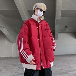 3W+ 库存！高品质202冬季撞色立领棉衣情侣保暖棉服MY213特P80图片
