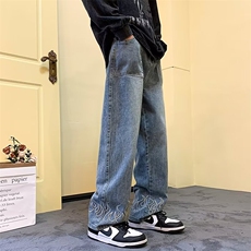 牛仔裤男秋季潮大码休闲裤子高街G8822P46，男装牛仔裤，星座1116-2