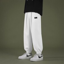 加绒2023秋冬卫裤高弹健康布聚酯纤维WK606-1-P25加绒批30，男装休闲裤，星座718-1