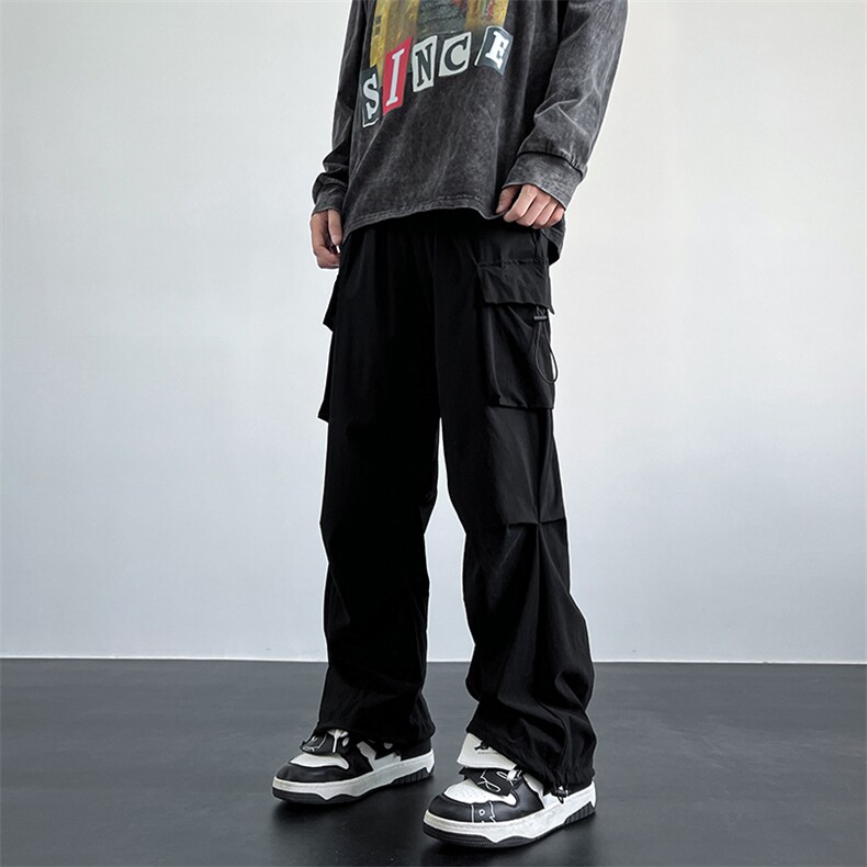 美式 hiphop高街宽松弹力伞兵工装ins休闲裤货号K2301P55图片