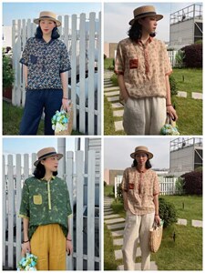 纯苎连衣裙小衫裤子裙子衬衣 时尚风 风淑女风休闲风,女装连衣裙,川哲