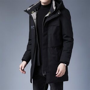 L632钱塘2020-2冬季男士羽绒服90绒中长款连帽爆款主推精品P300图片