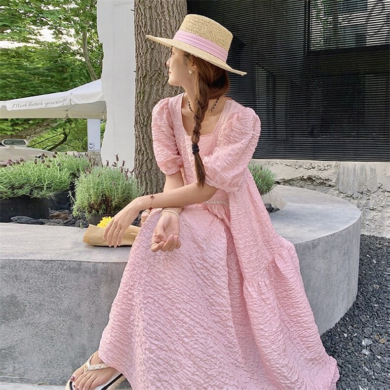 大货已出粉色仙女裙 251-25117-P105-K158图片