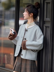 2025冬季新款~~双面穿皮毛一体，女装棉衣/棉服，意芙