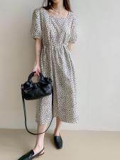 夏季新款韩系碎花连衣裙，女装连衣裙，FULE EDIT