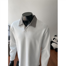 图千鸟格翻领polo衫老钱风卫衣外套W988/特P28现货2，男装Polo衫，电商A094