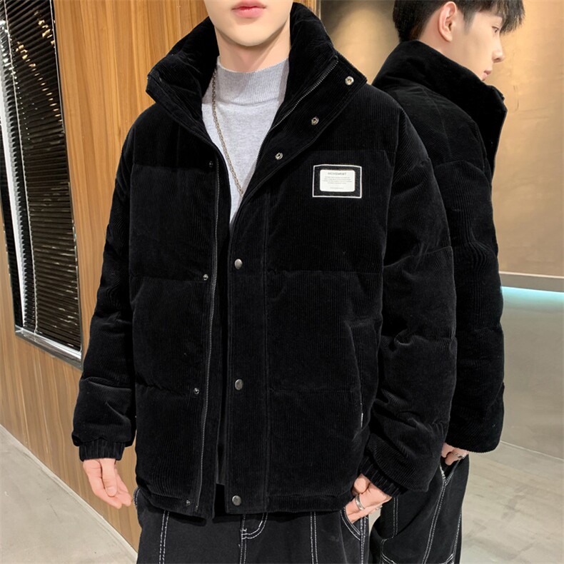 90%白鸭绒以M-8XL灯芯绒保暖宽松大码男士羽绒服XZ109-P175,男装羽绒服,星座109