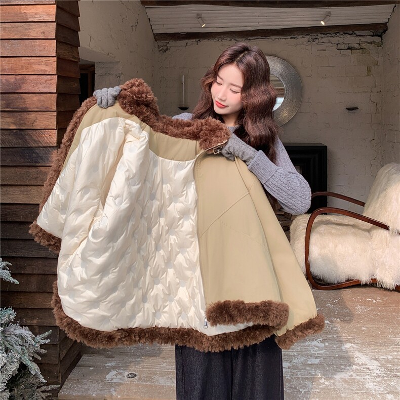 羽绒服女2025冬季新款女装皮毛一体派克服2C227/3356/P275K408,女装羽绒服,2C227