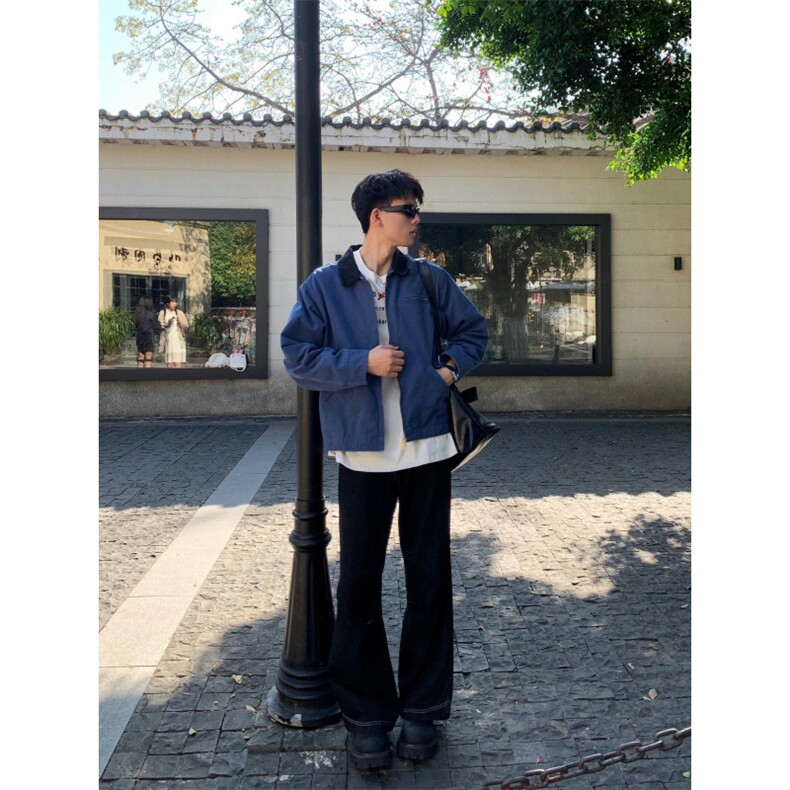 【有货】底特律工装外套男款潮牌高级感拼接夹克JK7704CC-特P68,男装夹克,星座1007（原301D）