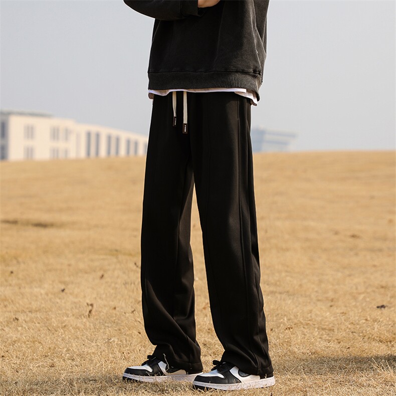 2024新款宽松直筒卫裤65%棉35%715-6-BK807P55,男装休闲裤,星座715-6