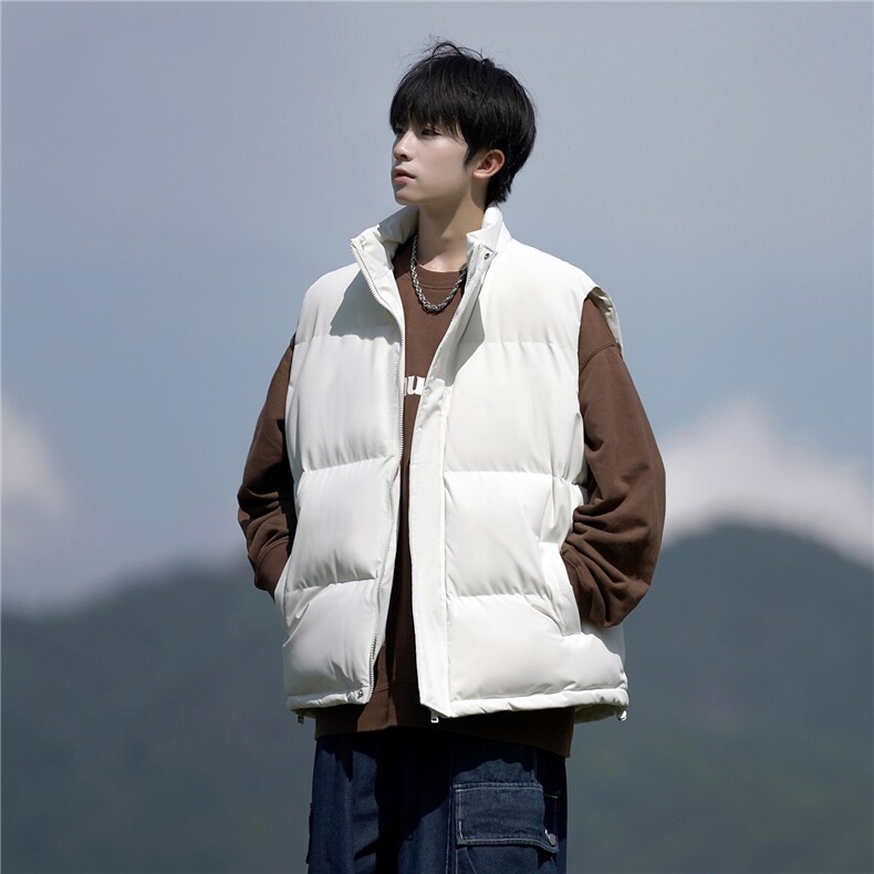 冬季叠穿无袖棉马甲男保暖加厚棉服坎肩外套MJ618特P38现货不议价图片